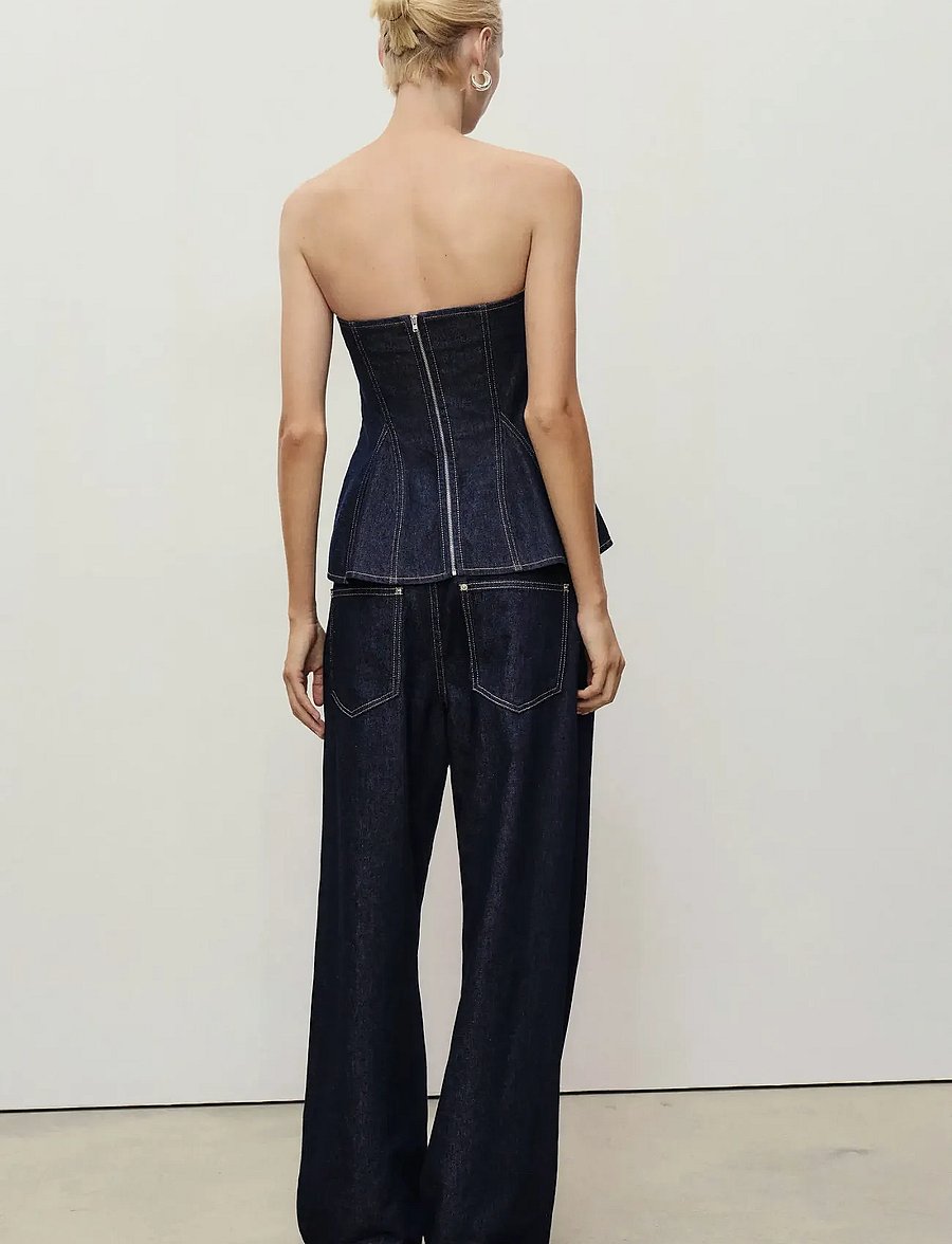 Mango - Straight-fit belt jeans - straight jeans - open blue - 2