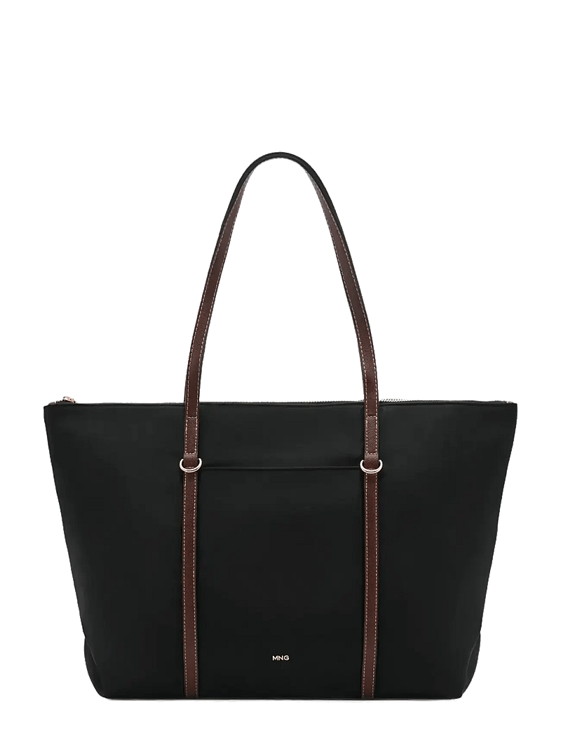 Mango - Shopper bag with double handle - black - 1