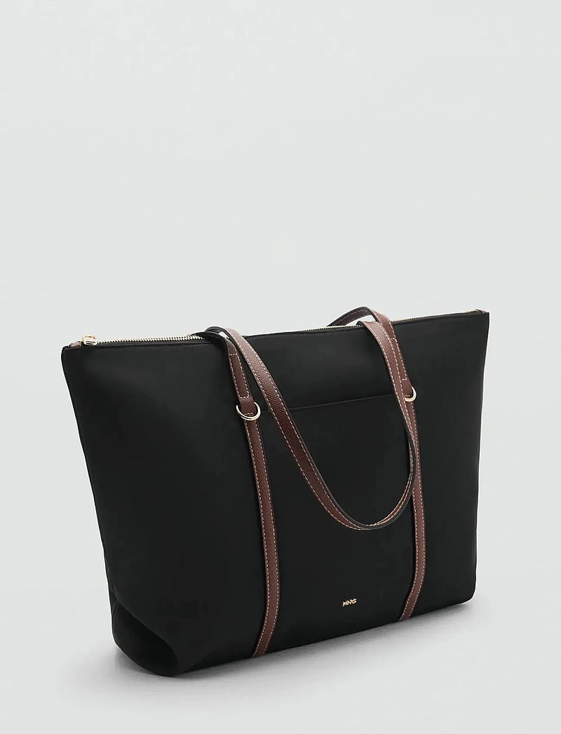 Mango - Shopper bag with double handle - black - 0