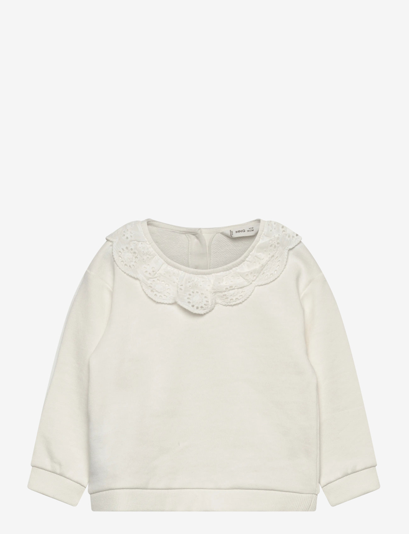 Mango - Babydoll neck sweatshirt - sügisesed riided - natural white - 0