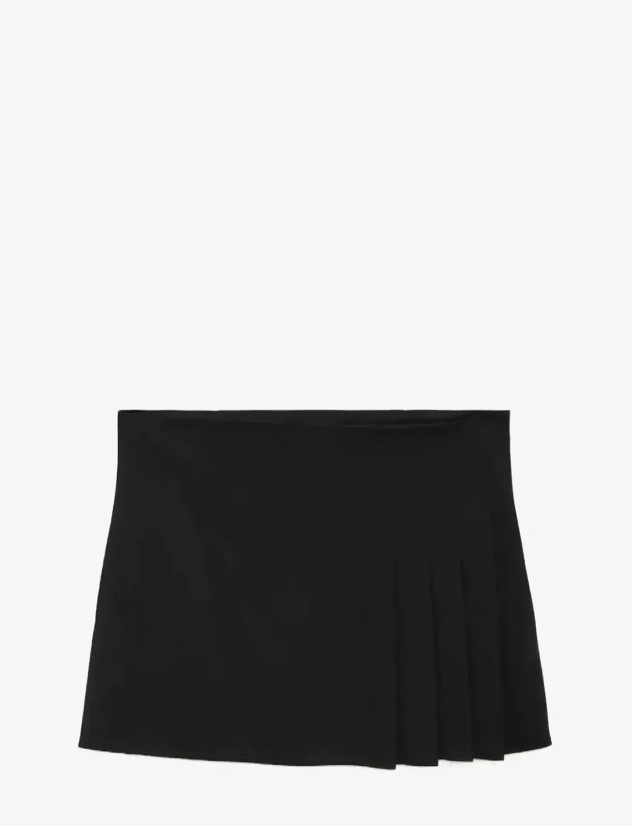 Mango - Pleated mini-skirt - faltenröcke - black - 0