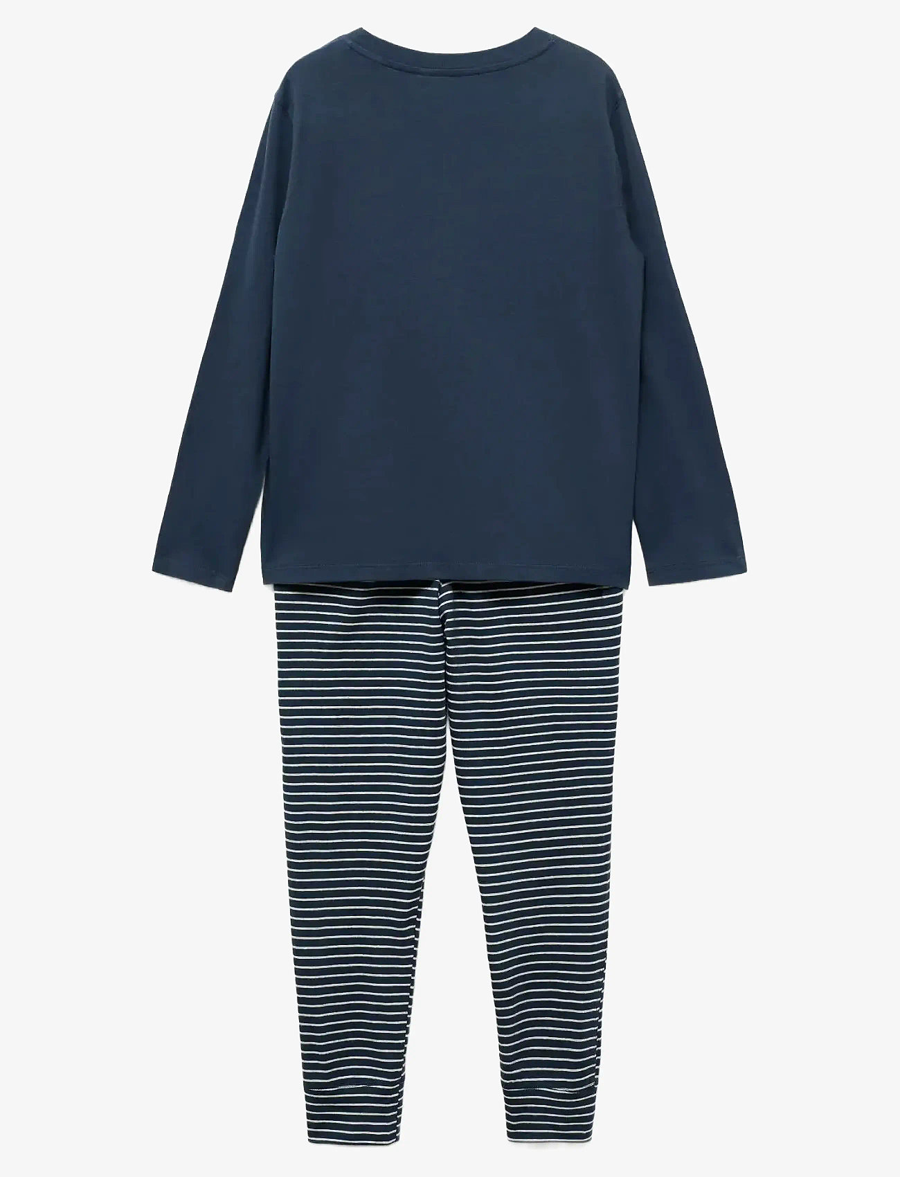 Mango - Striped long pyjamas - pyjamassæt - navy - 1