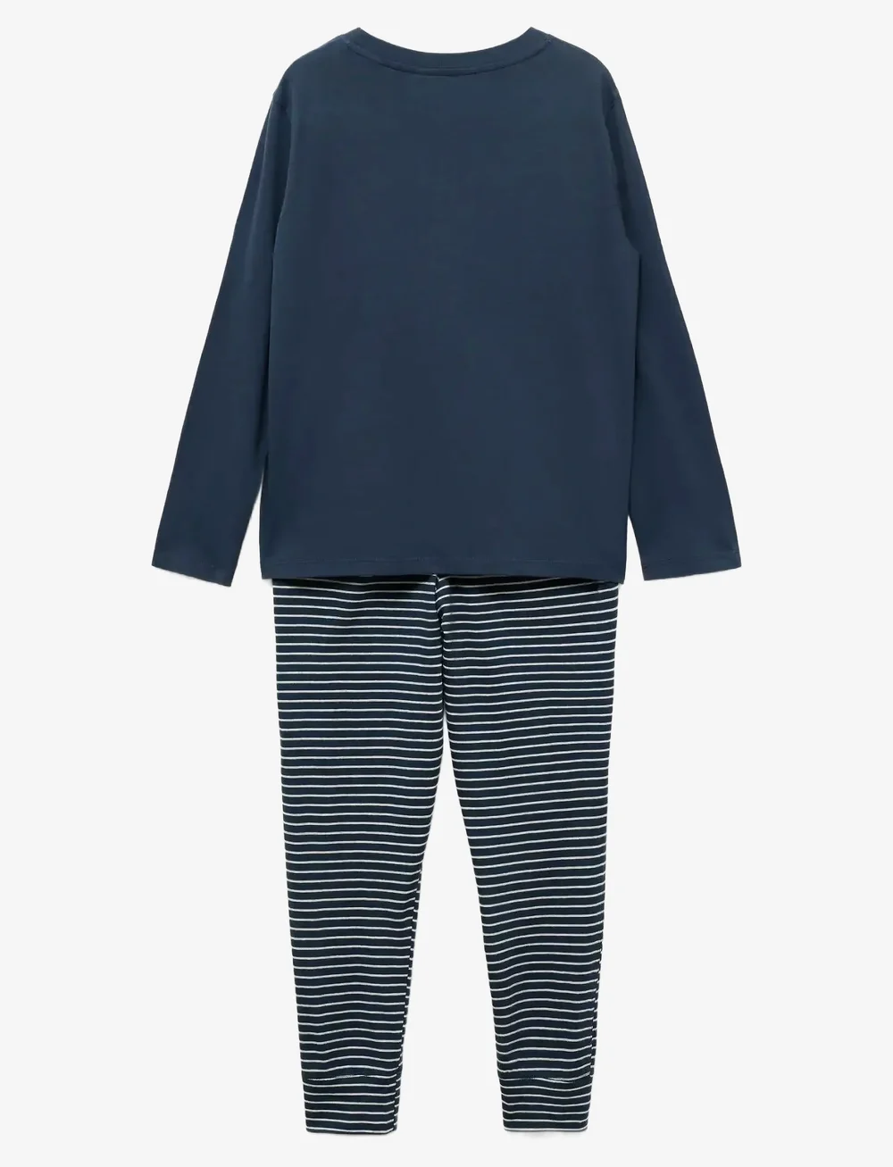 Mango - Striped long pyjamas - pyjama-sets - navy - 1
