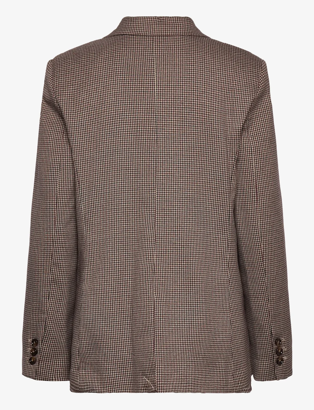 Mango - Double-breasted micro-houndstooth jacket - zweireihige blazer - dark red - 2