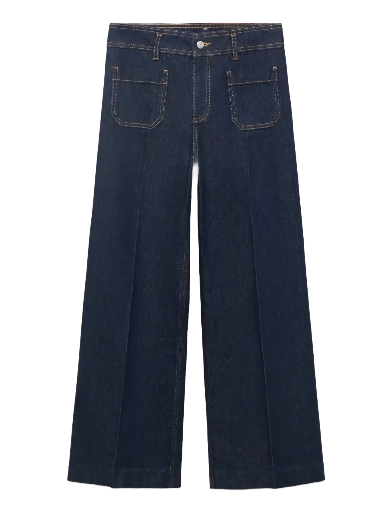 Mango Wide leg jeans with pockets - Vida jeans - OPEN BLUE / navy