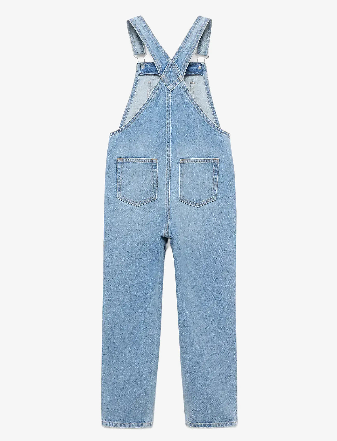 Mango - Long denim dungarees - dungarees - open blue - 1