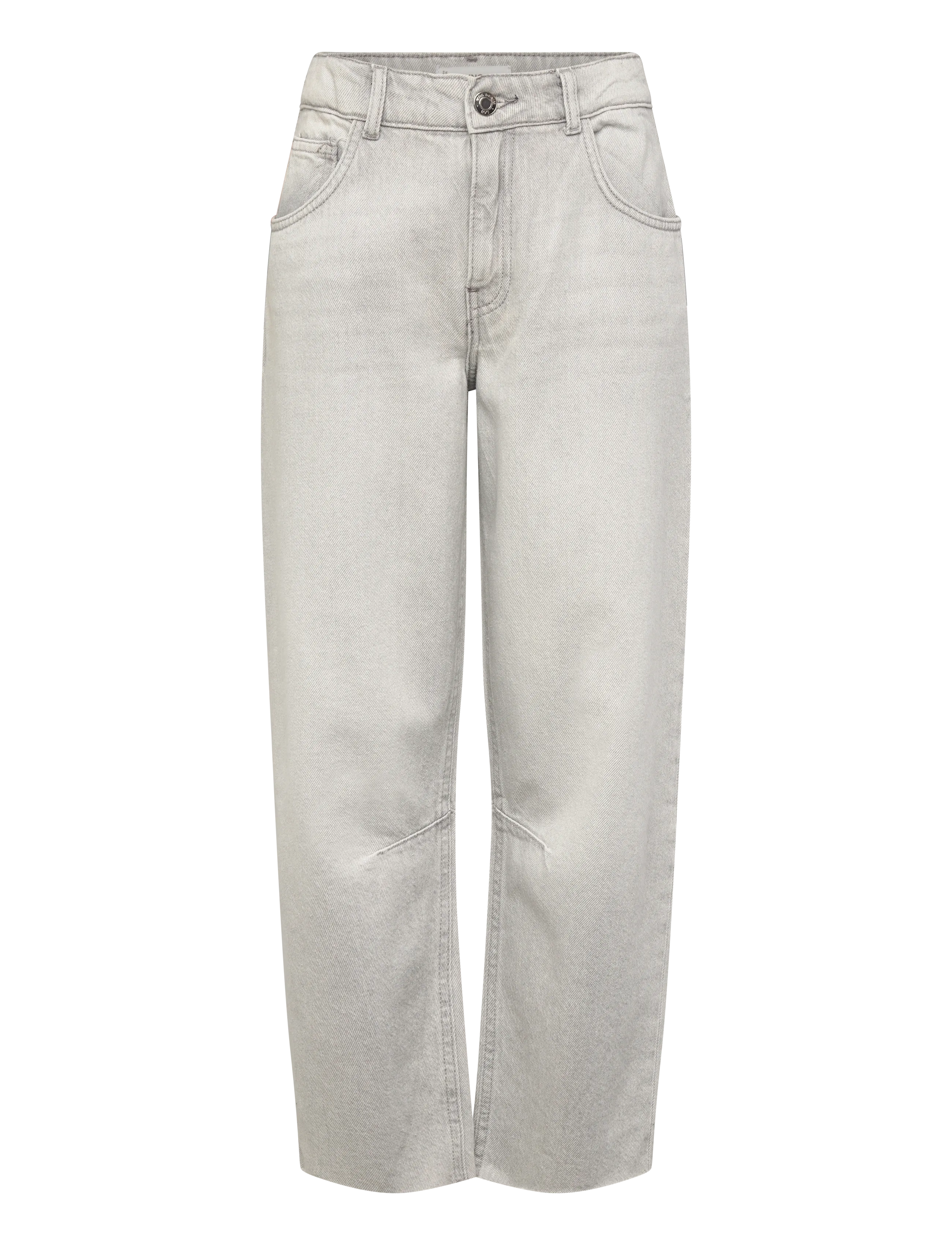 MANGO Mid-Rise Balloon Jeans Grau - 146 - Kinder
