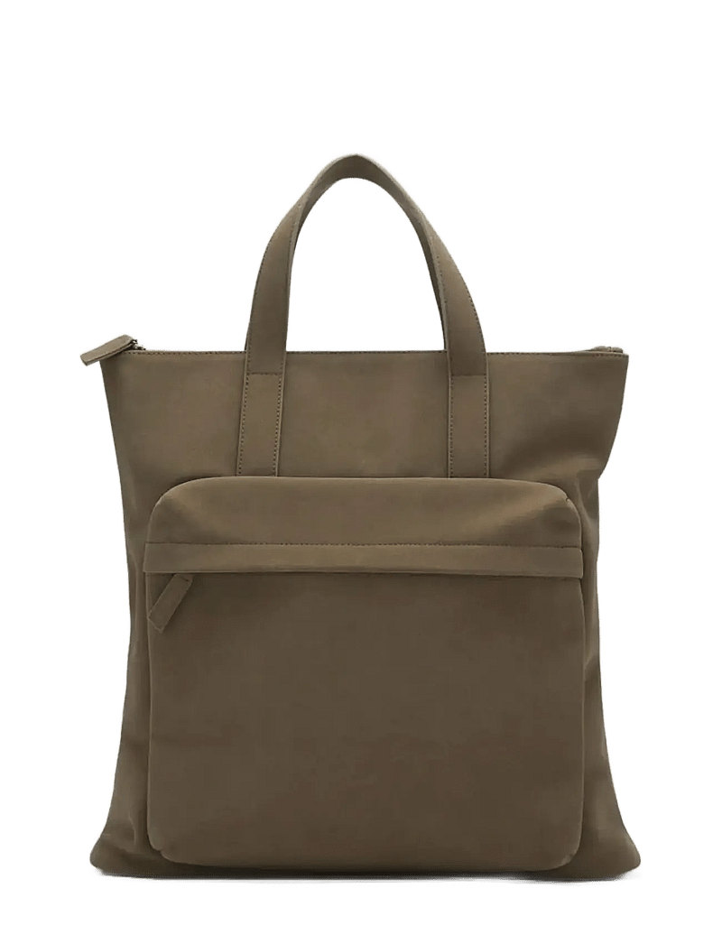 Mango - Multi-functional backpack with pockets - beige - khaki - 1