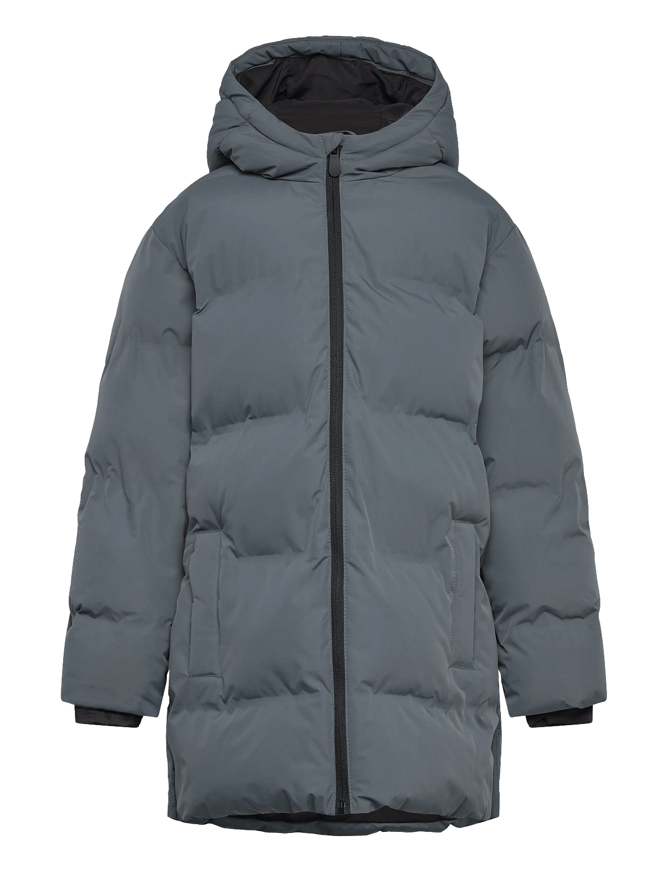 Long padded anorak with hood - MEDIUM