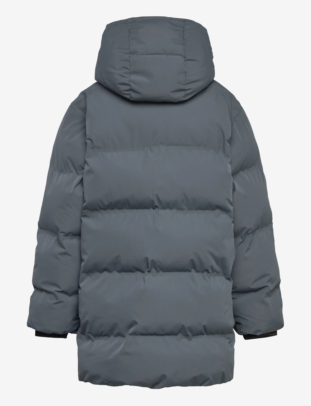 Mango - Long padded anorak with hood - overtøj - medium blue - 1