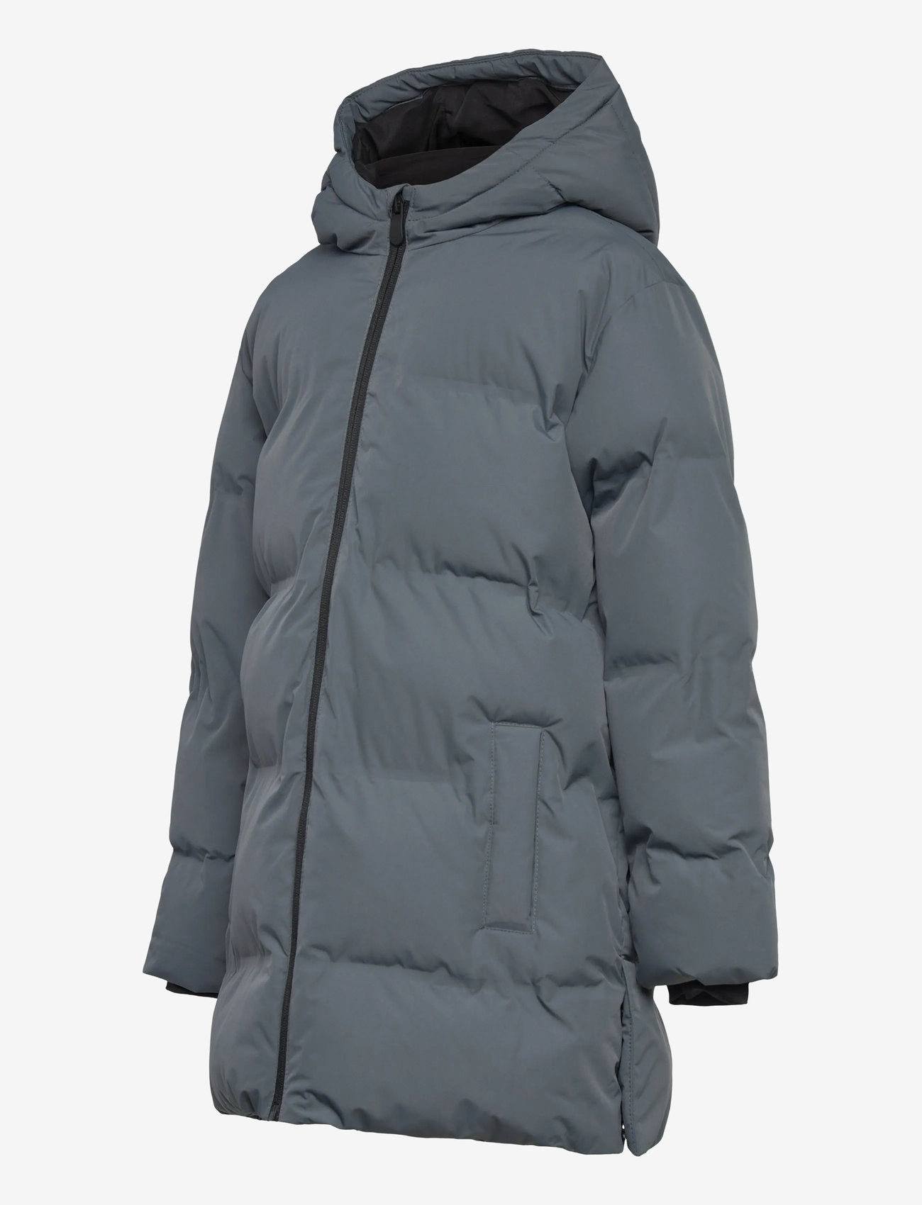 Mango - Long padded anorak with hood - overtøj - medium blue - 2