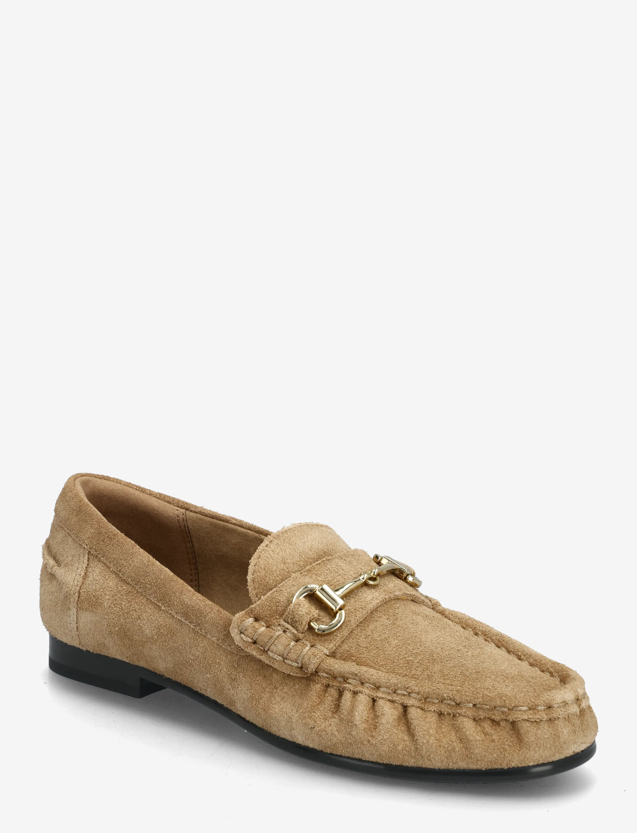 Mango - Suede moccasins with buckle - særlige begivenheder - medium brown - 0