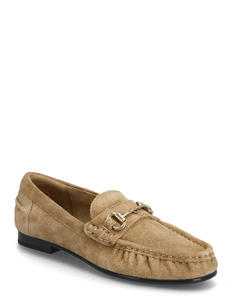 Mango - Suede moccasins with buckle - særlige begivenheder - medium brown - 0