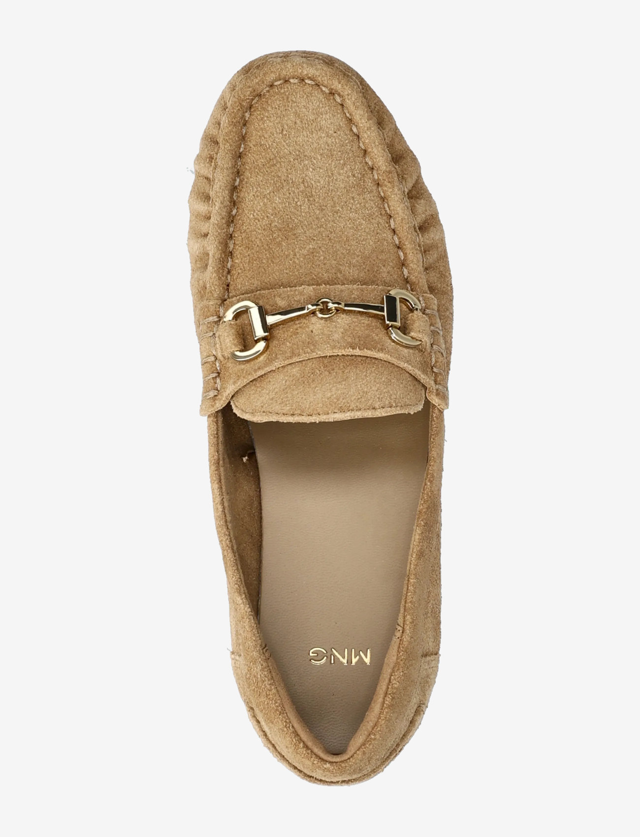 Mango - Suede moccasins with buckle - særlige begivenheder - medium brown - 3