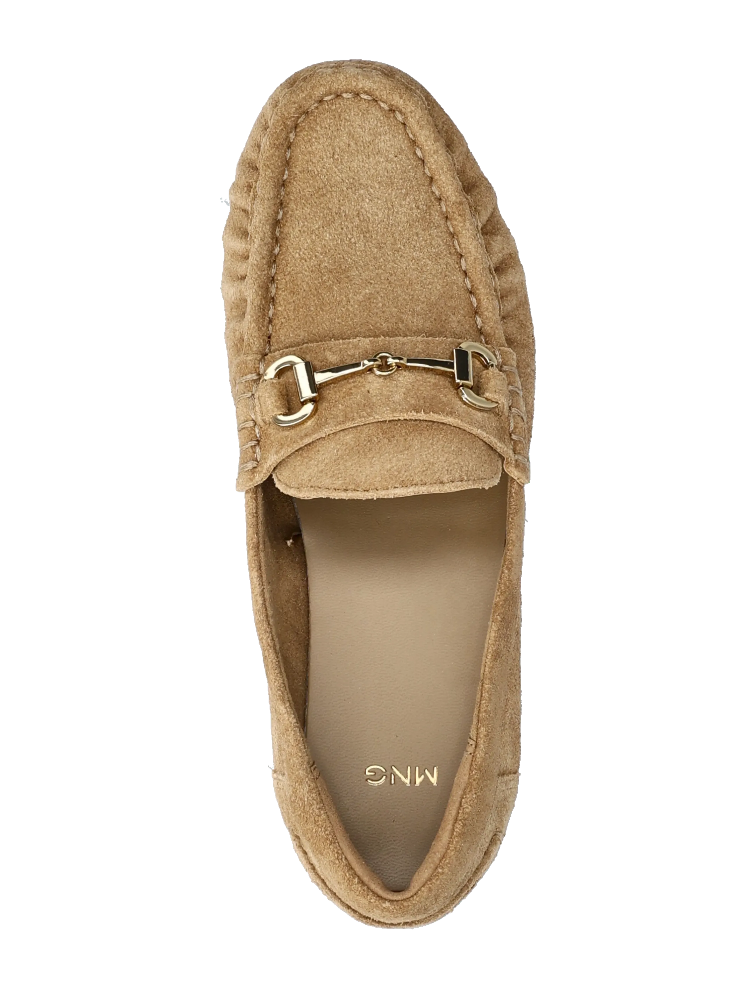 Mango - Suede moccasins with buckle - mokasīnveida apavi - medium brown - 4