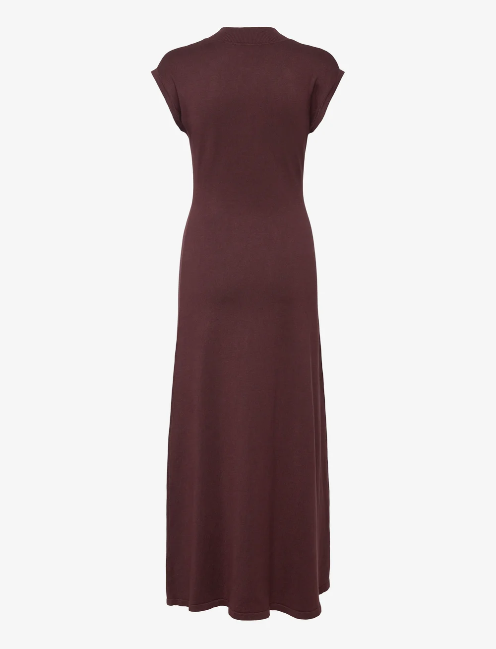 Mango - Perkins-neck knitted dress - strikkjoler - dark red - 1