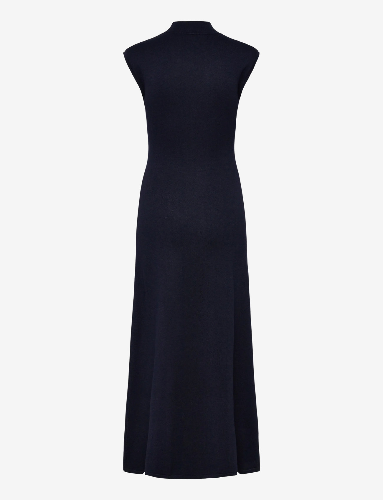 Mango - Perkins-neck knitted dress - kootud kleidid - navy - 1