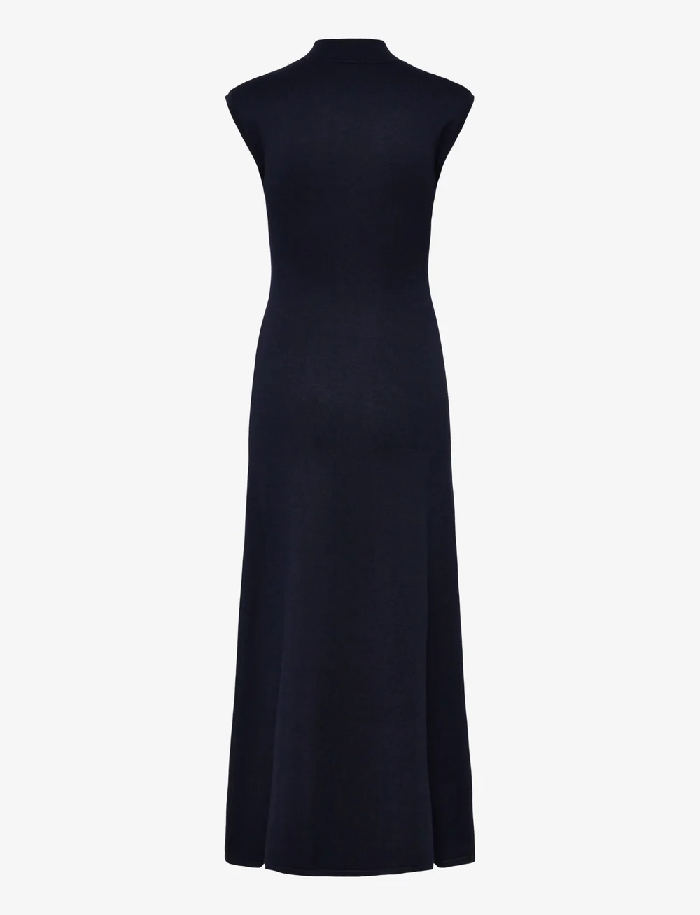 Mango - Perkins-neck knitted dress - knitted dresses - navy - 1
