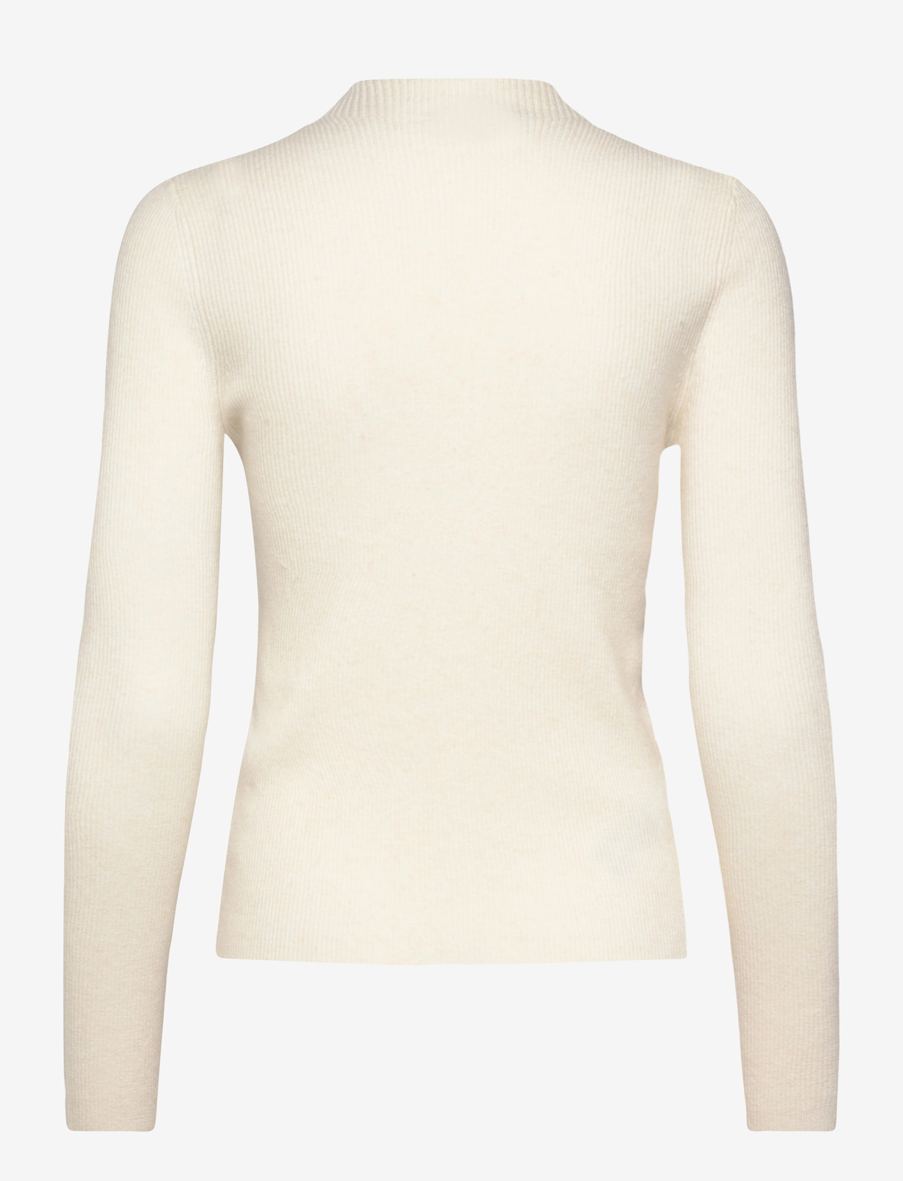 Mango - Fine rib knit cardigan - koftor - light beige - 1