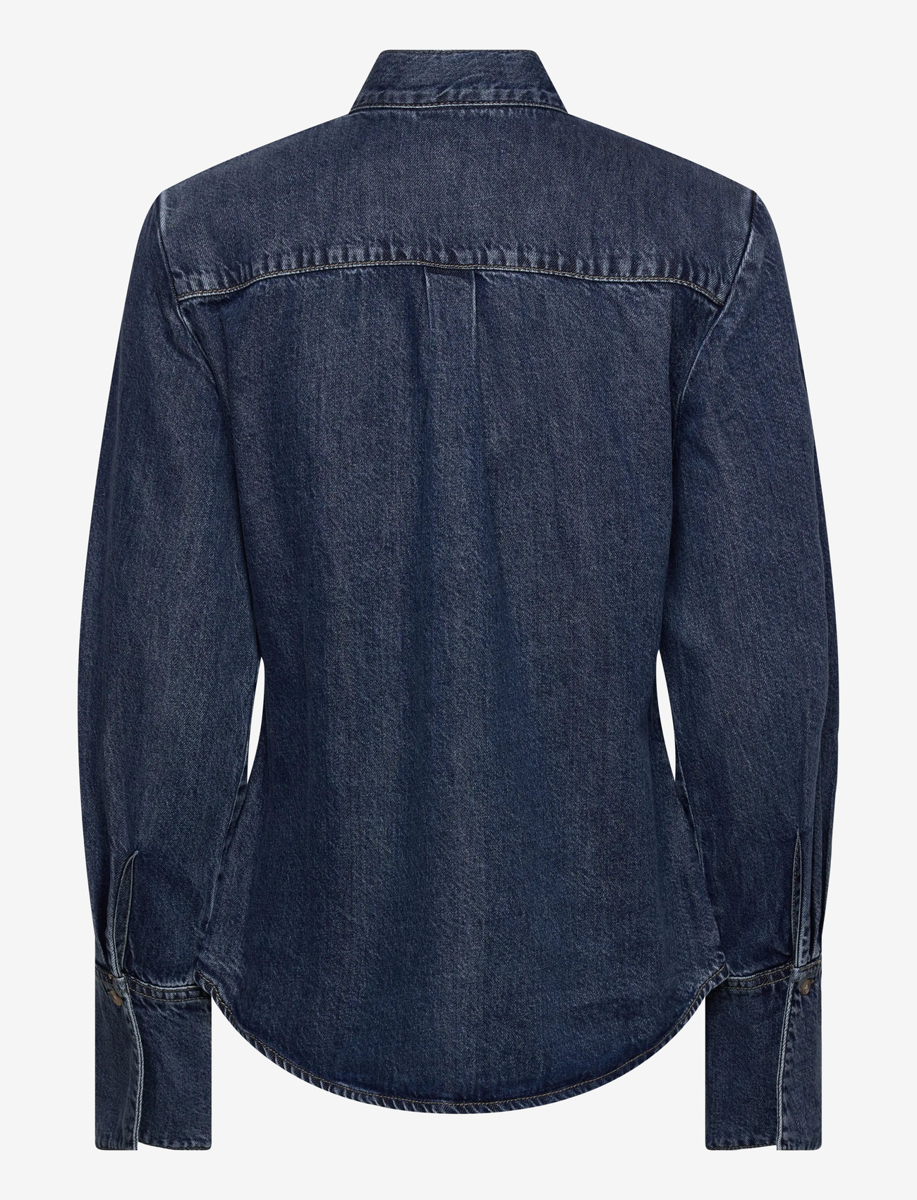 Mango - Denim shirt with bow - langærmede skjorter - open blue - 2
