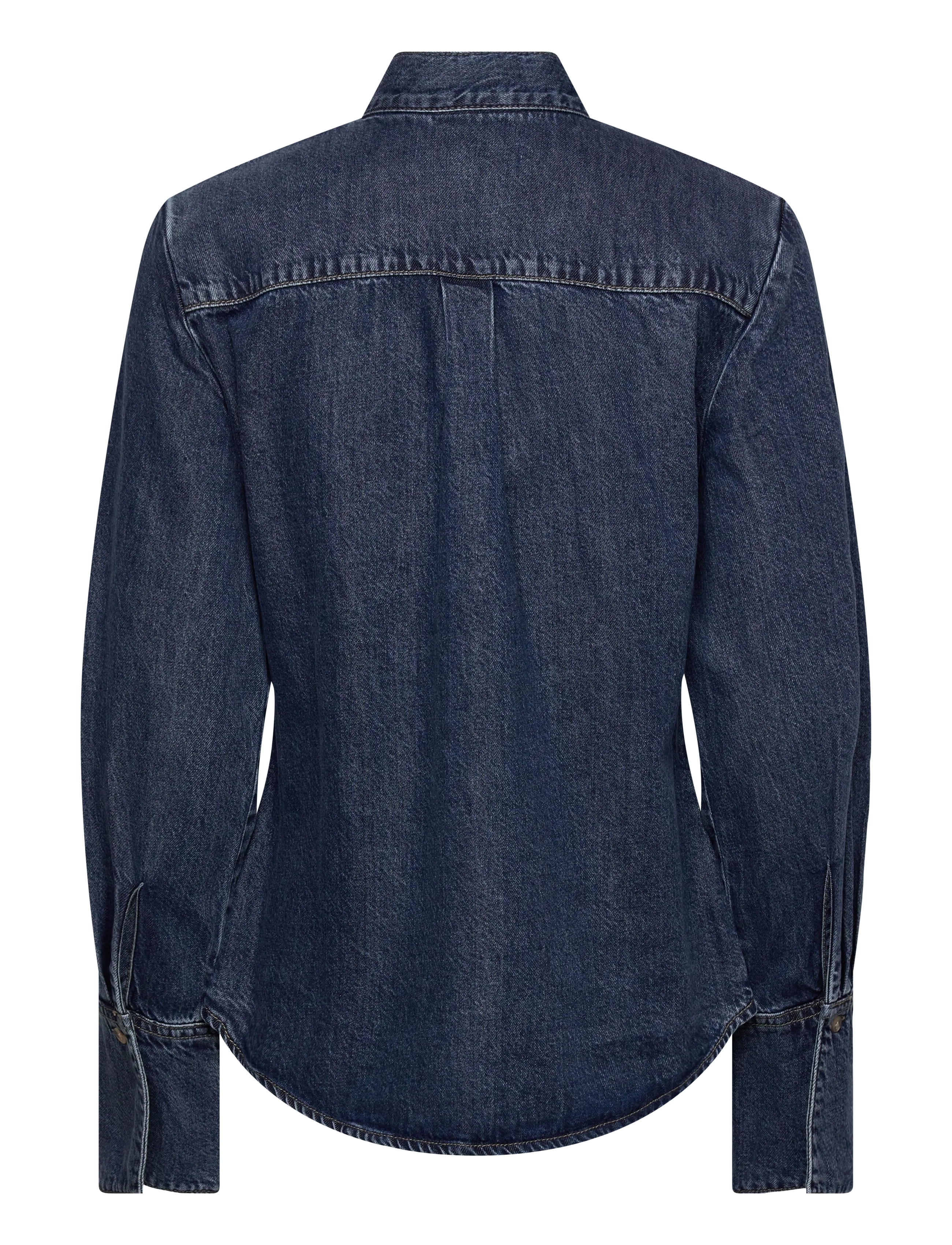 Mango - Denim shirt with bow - langærmede skjorter - open blue - 2