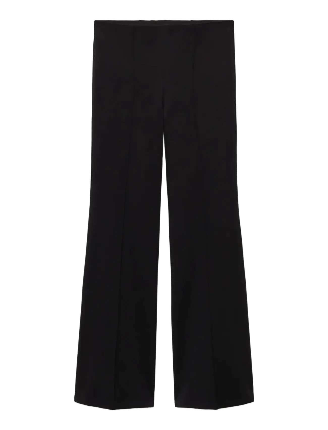 Mango Leggings with seam detail - Tøj - BLACK / black