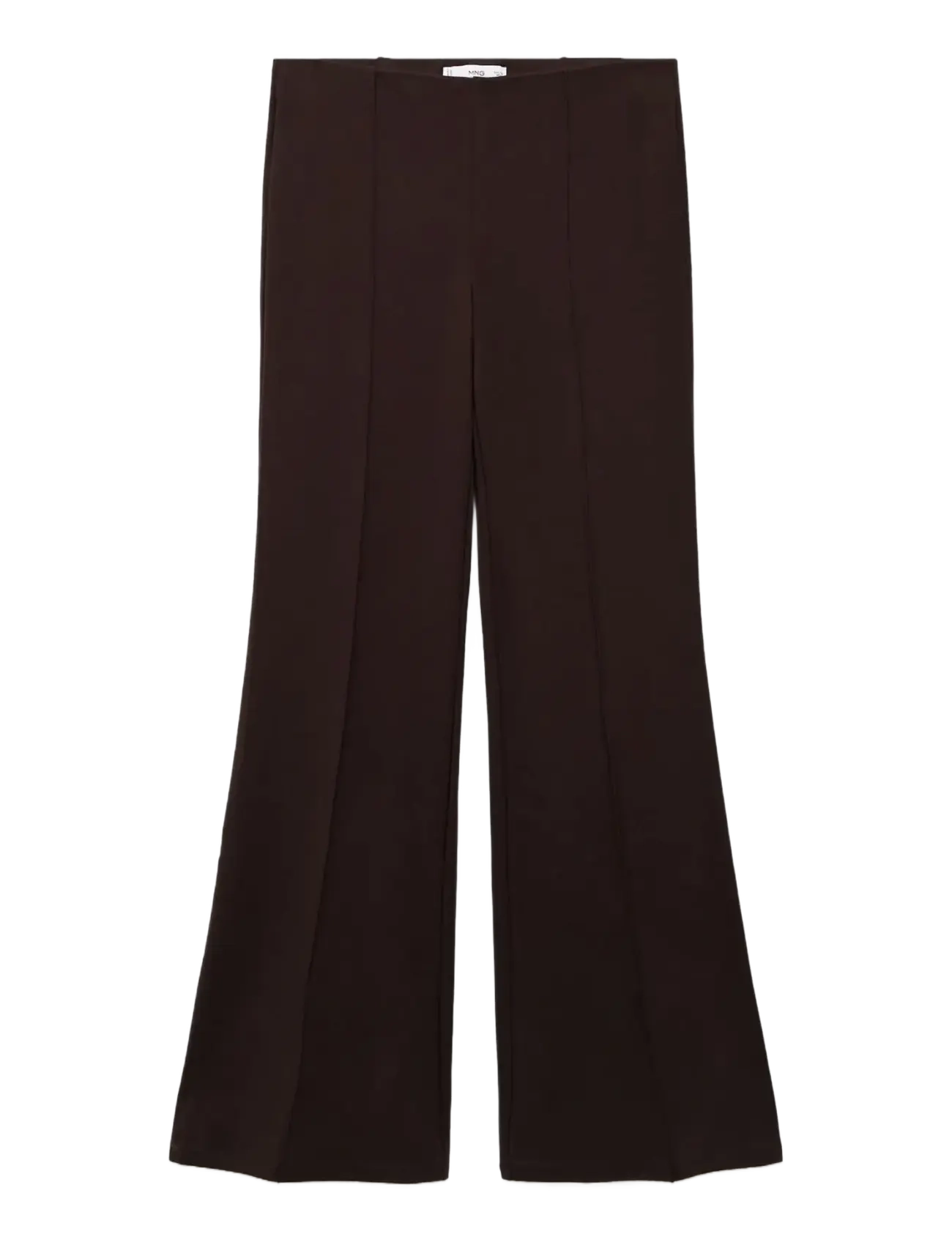 Mango Leggings with seam detail - Tøj - BROWN / brown