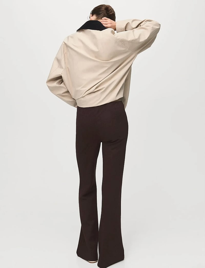 Mango - Leggings with seam detail - leggings - brown - 3