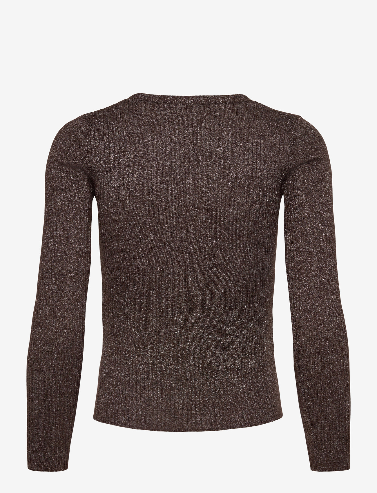 Mango - Ribbed knitted cardigan - efterårstøj - dark brown - 1