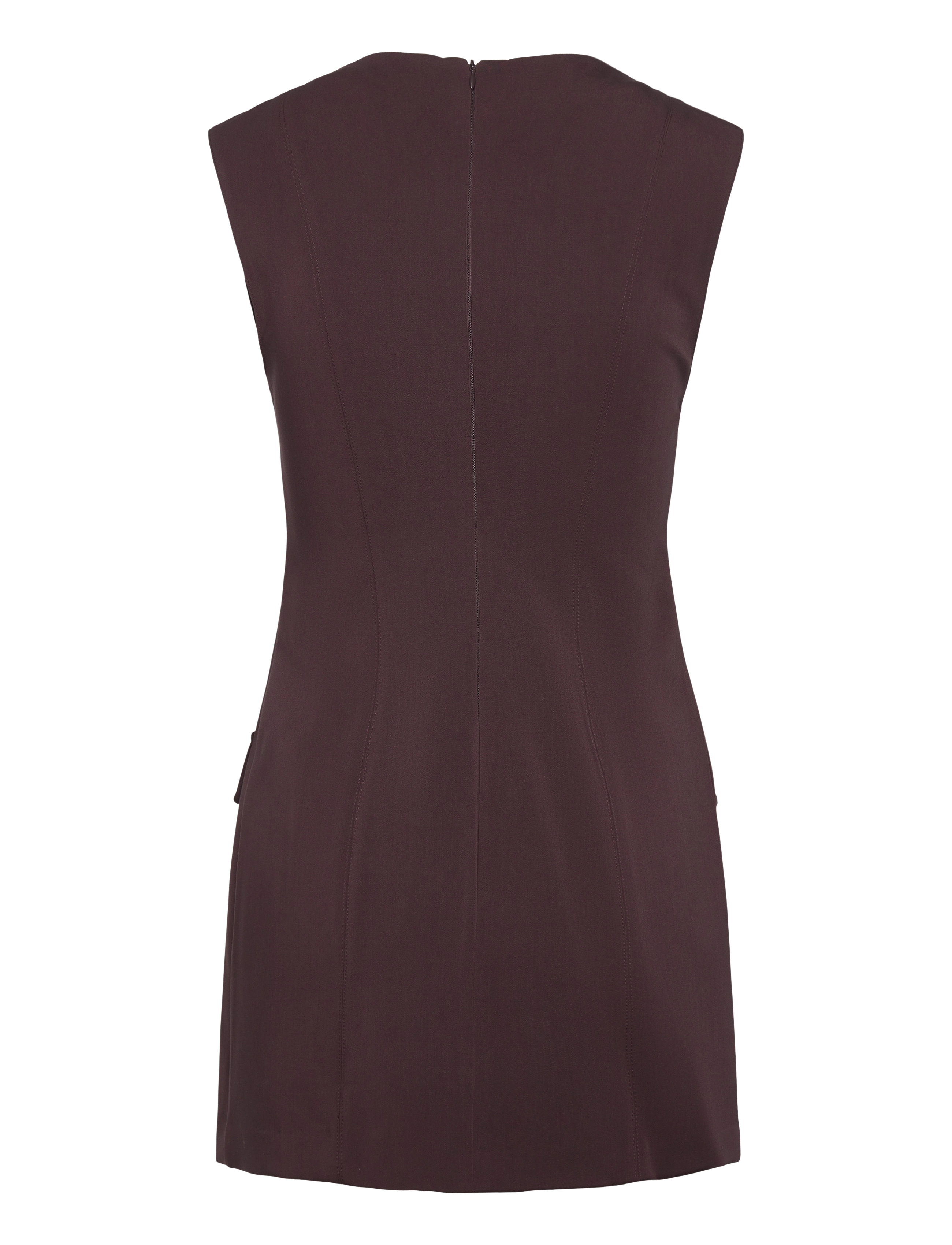 Mango - Dress with flap pocket - brown - 2
