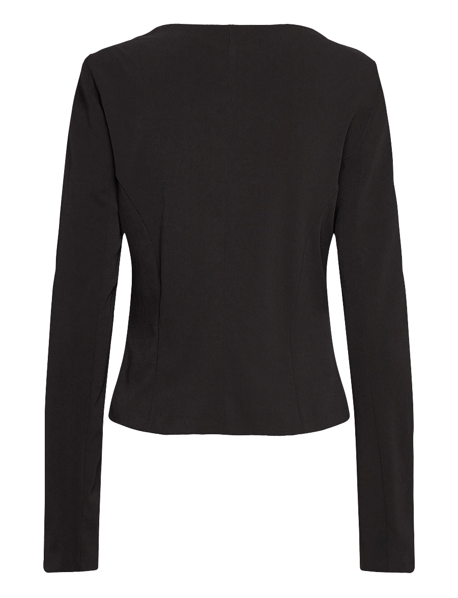 Mango - Tailored cropped suit jacket - korte blazere - grey - 2