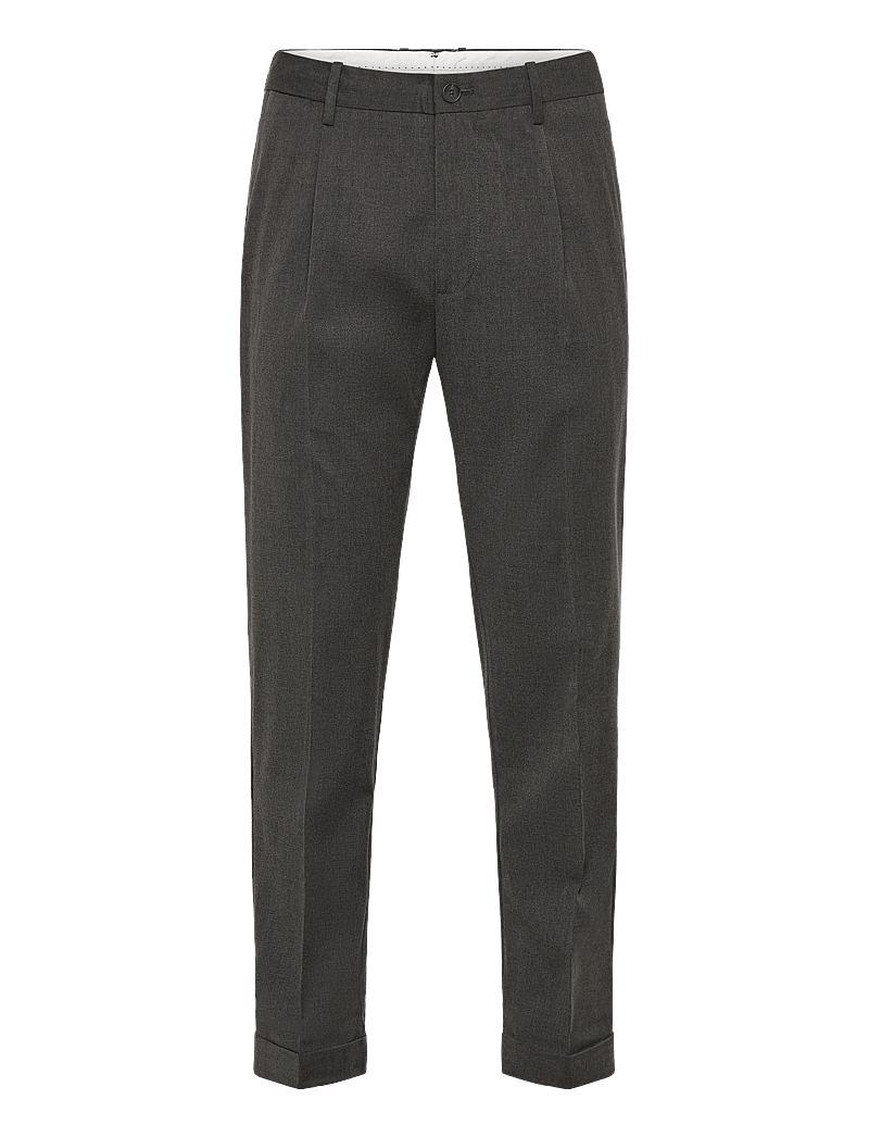Mango - Regular-fit pleated trousers - habitbukser - medium grey - 0
