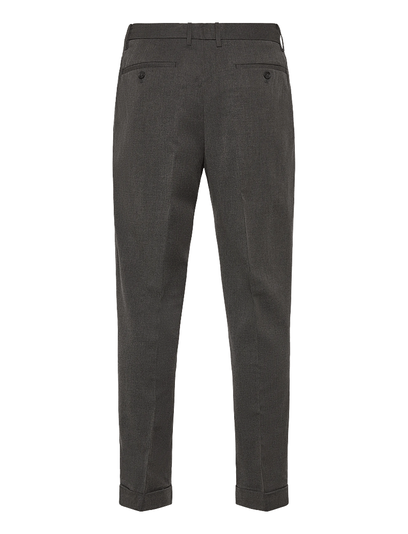 Mango - Regular-fit pleated trousers - habitbukser - medium grey - 1