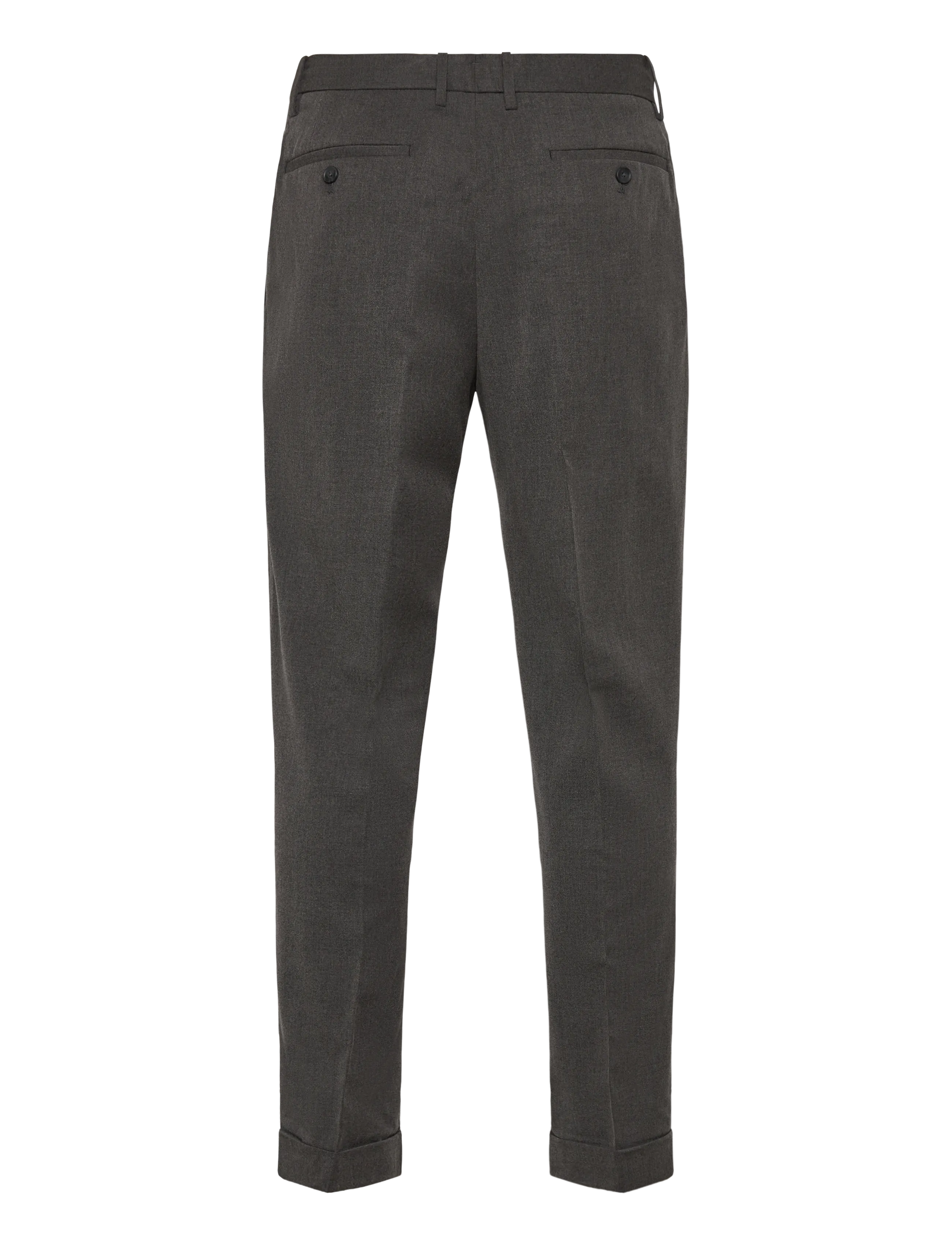 Mango - Regular-fit pleated trousers - Ülikonnapüksid - medium grey - 1