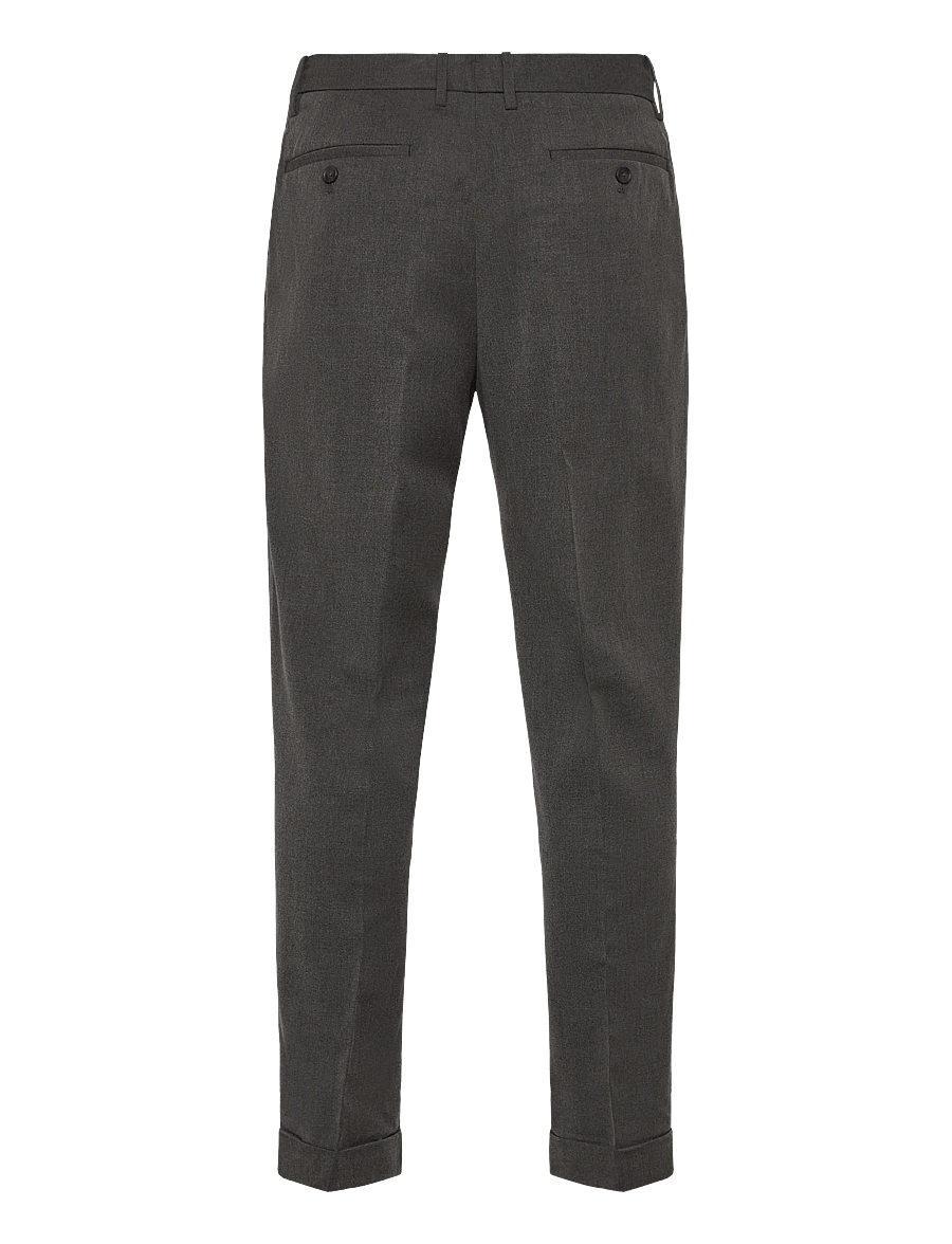 Mango - Regular-fit pleated trousers - habitbukser - medium grey - 2