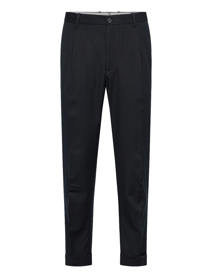 Mango - Regular-fit pleated trousers - habitbukser - navy - 1