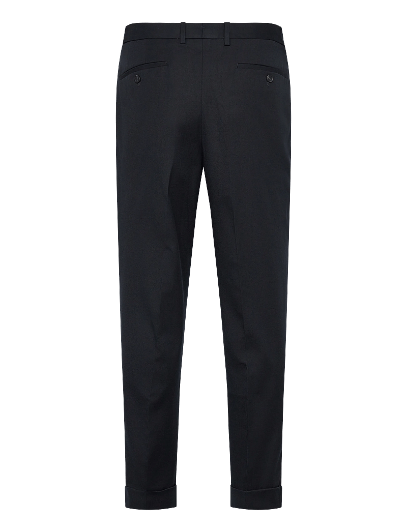 Mango - Regular-fit pleated trousers - puvunhousut - navy - 1