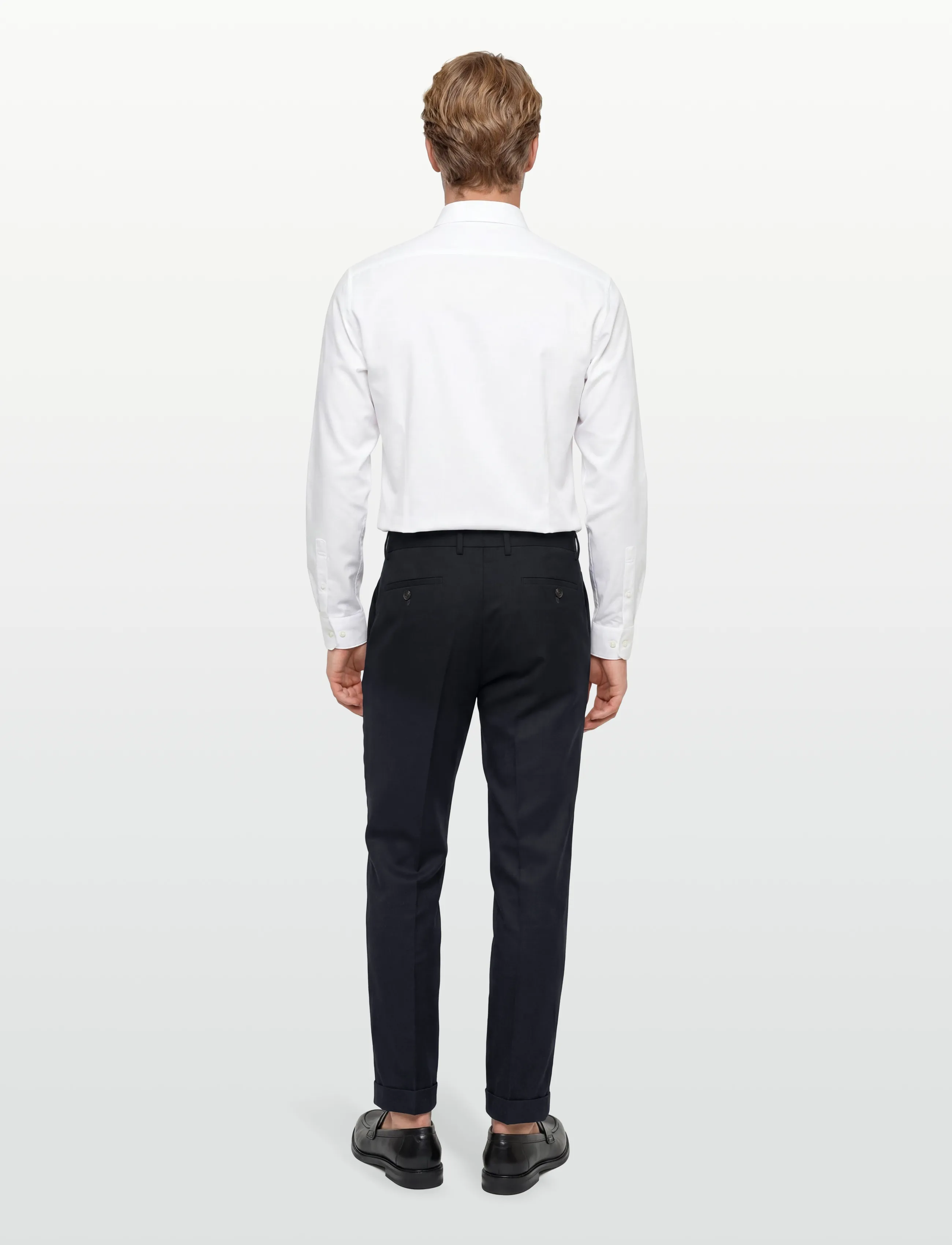 Mango - Regular-fit pleated trousers - anzugshosen - navy - 3