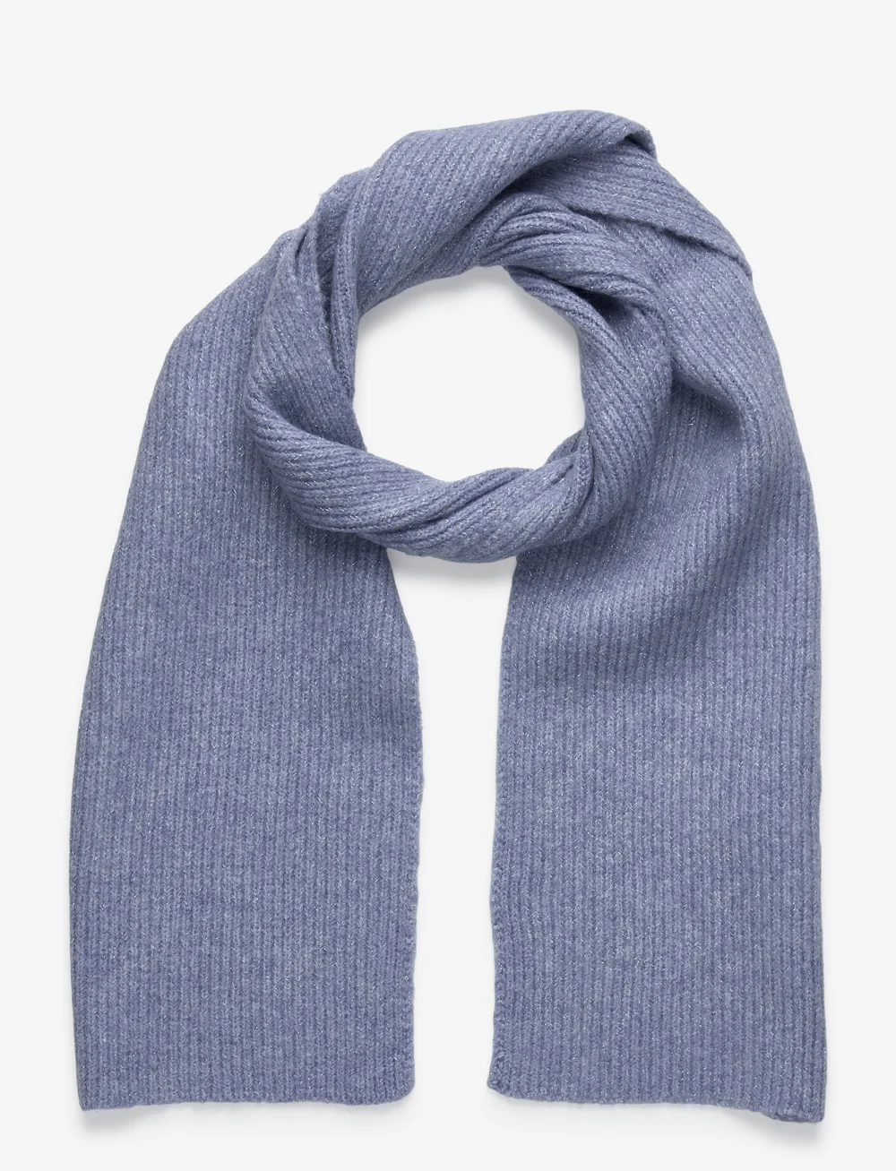 Mango - Ribbed lurex scarf - winteraccessoires - lt-pastel blue - 0