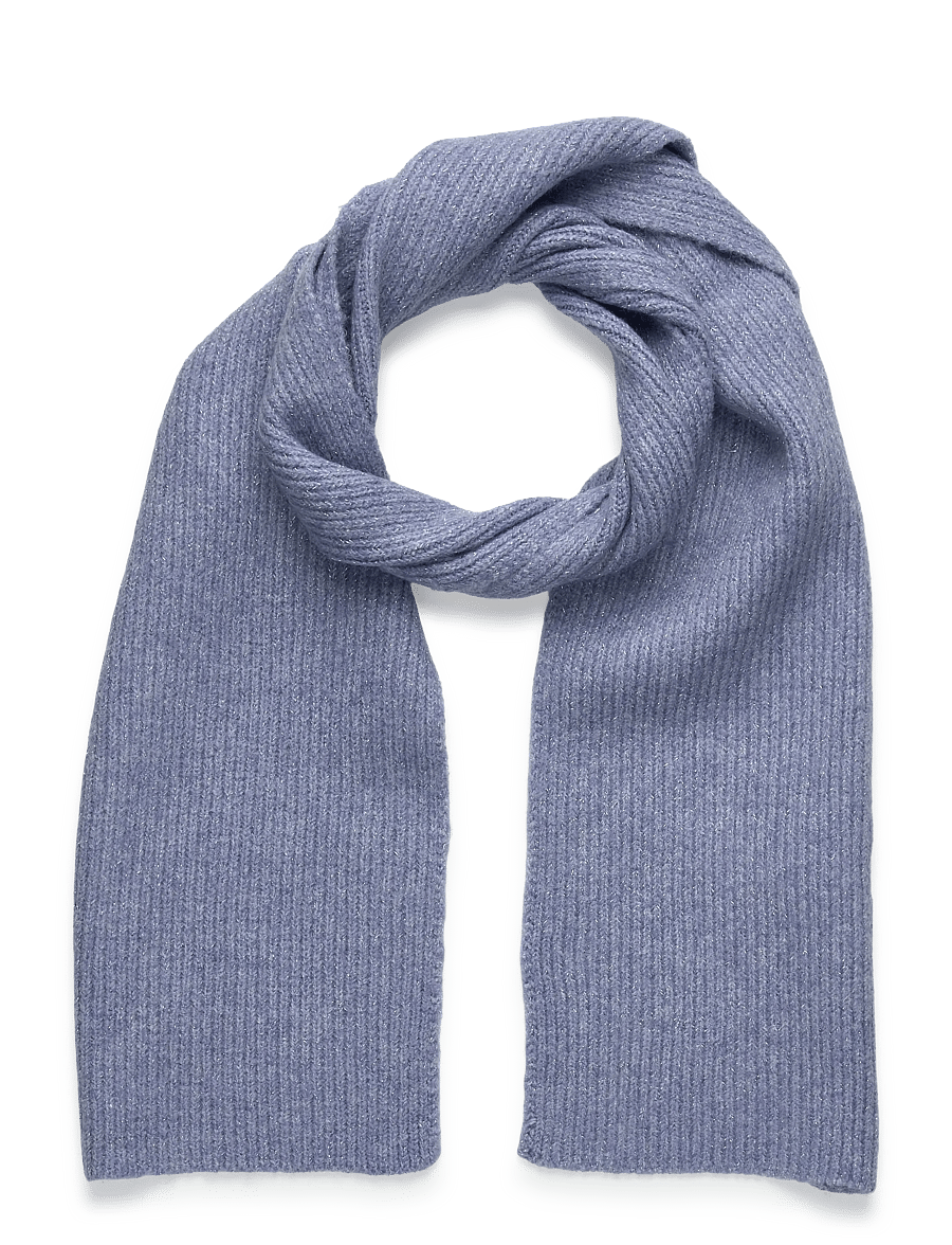 Mango - Ribbed lurex scarf - halsdukar - lt-pastel blue - 1