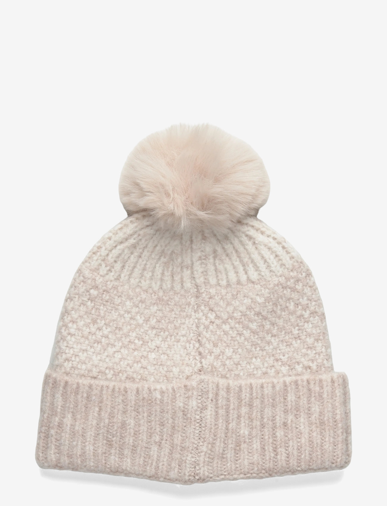 Mango - Knitted bobble hat - lt pastel brown - 1