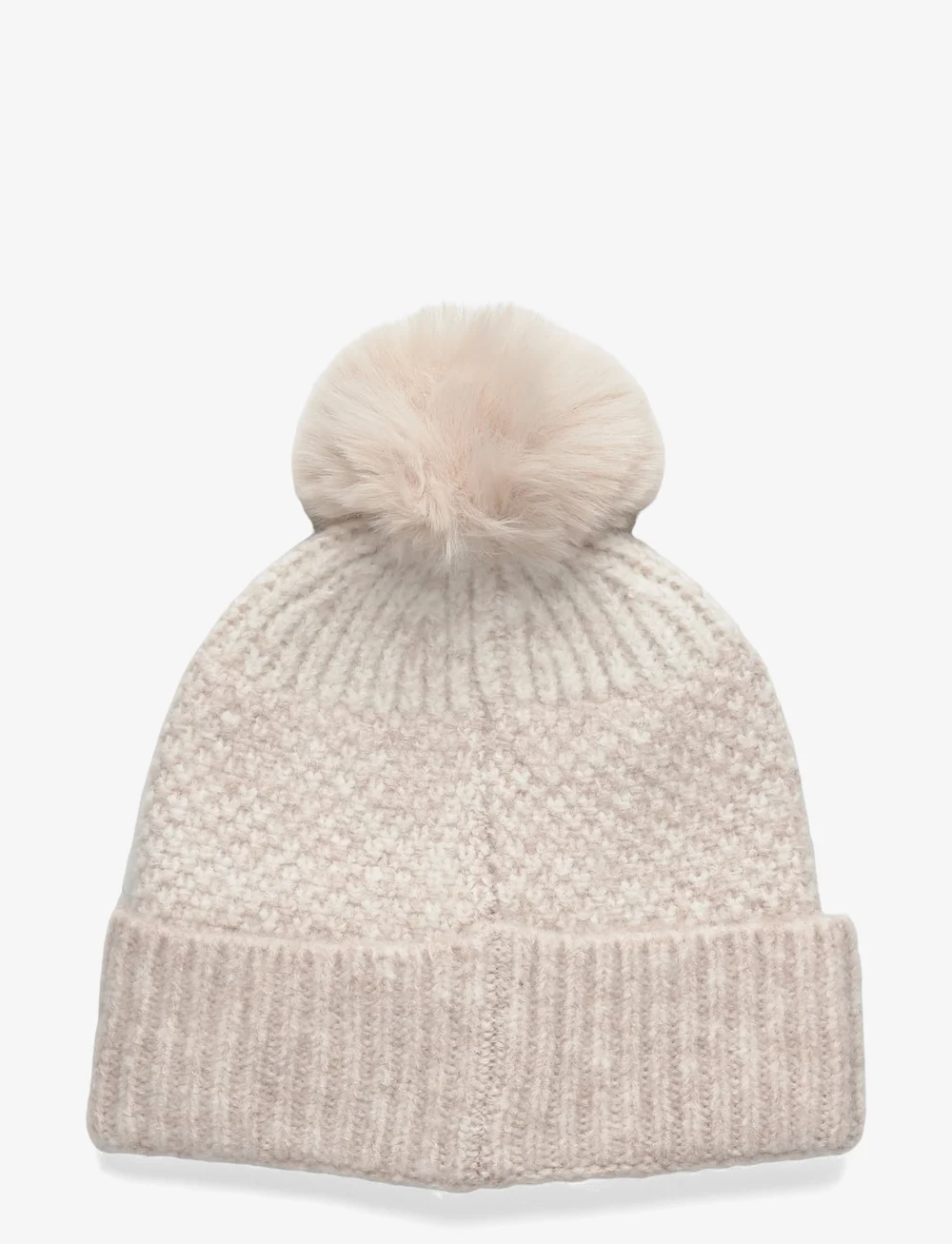 Mango - Knitted bobble hat - wintermützen - lt pastel brown - 1
