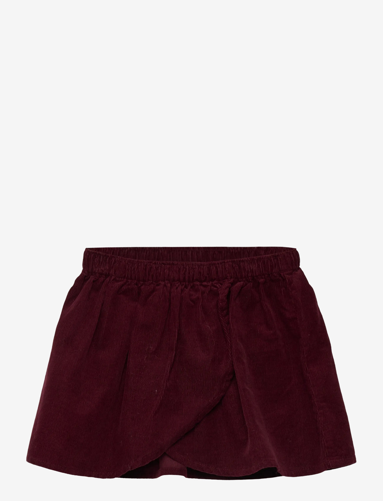 Mango - Cotton corduroy skirt - korta kjolar - dark red - 0