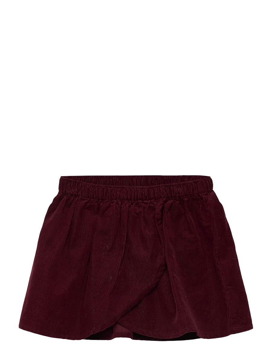 Mango - Cotton corduroy skirt - korta kjolar - dark red - 0