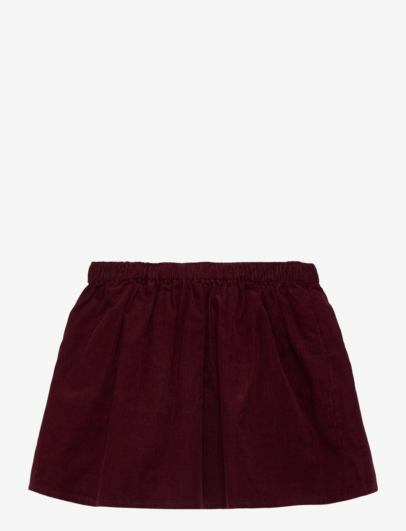 Mango - Cotton corduroy skirt - korta kjolar - dark red - 1