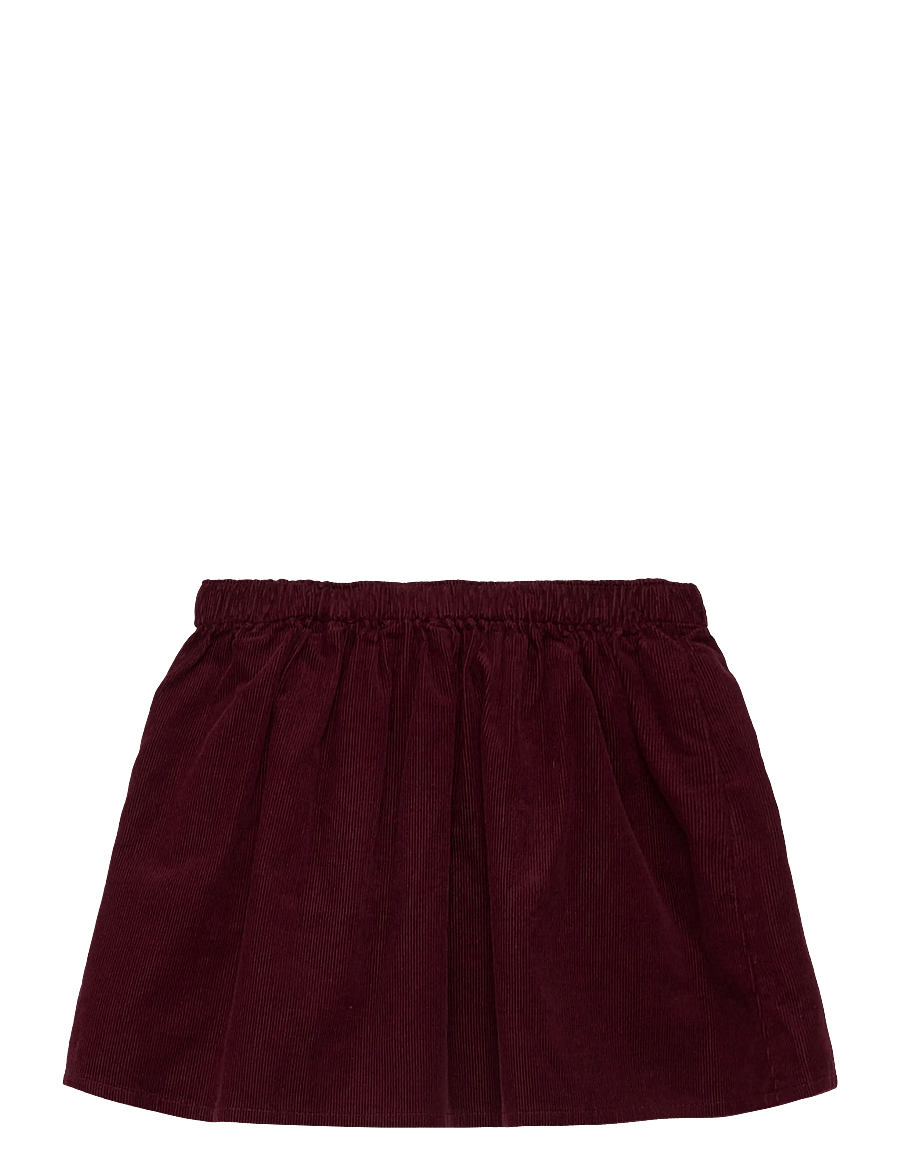 Mango - Cotton corduroy skirt - korta kjolar - dark red - 1