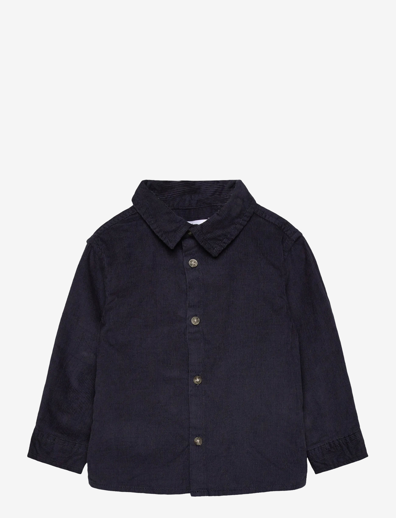 Mango - Corduroy cotton shirt - pikkade varrukatega särgid - navy - 0