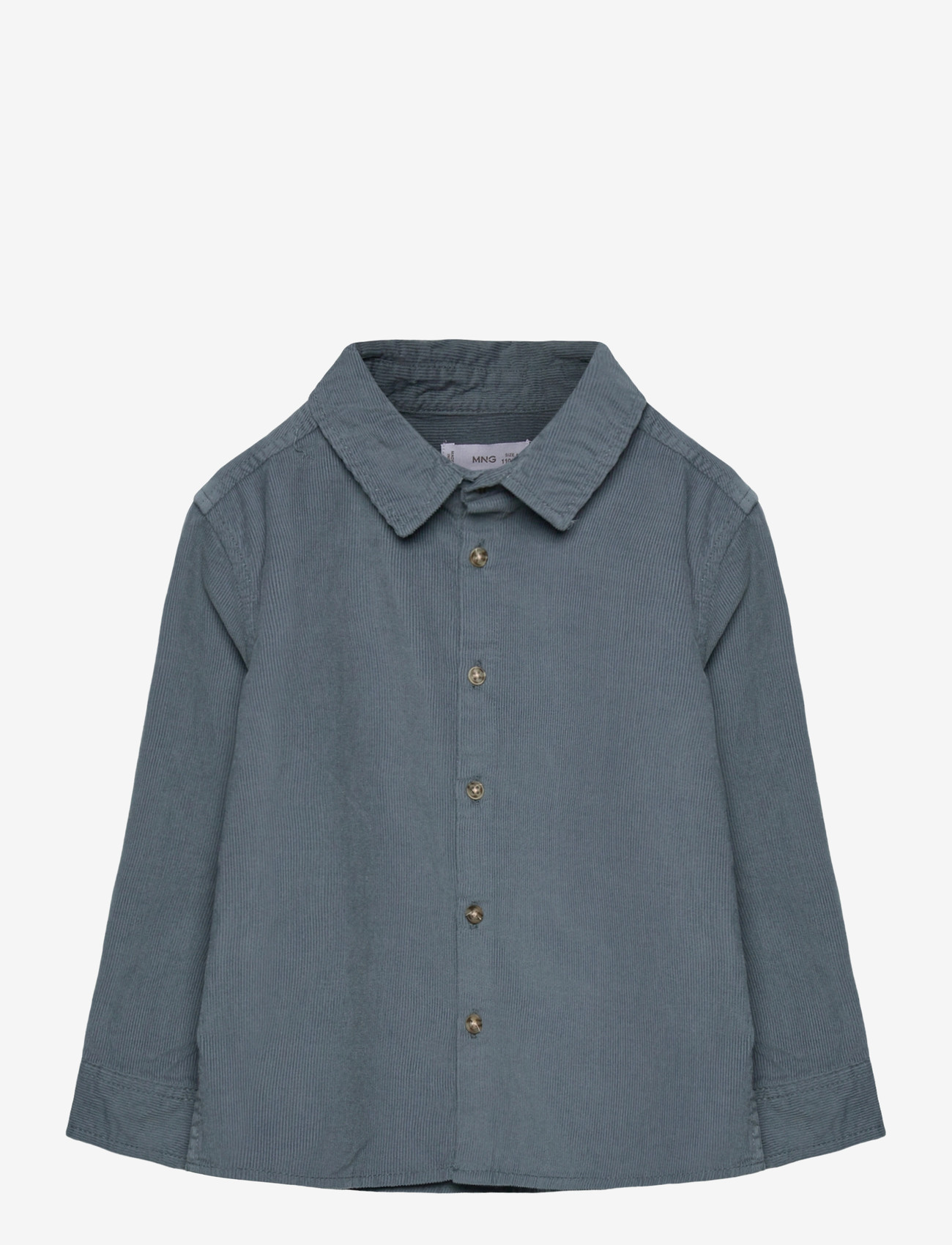 Mango - Corduroy cotton shirt - pikkade varrukatega särgid - turquoise - aqua - 0