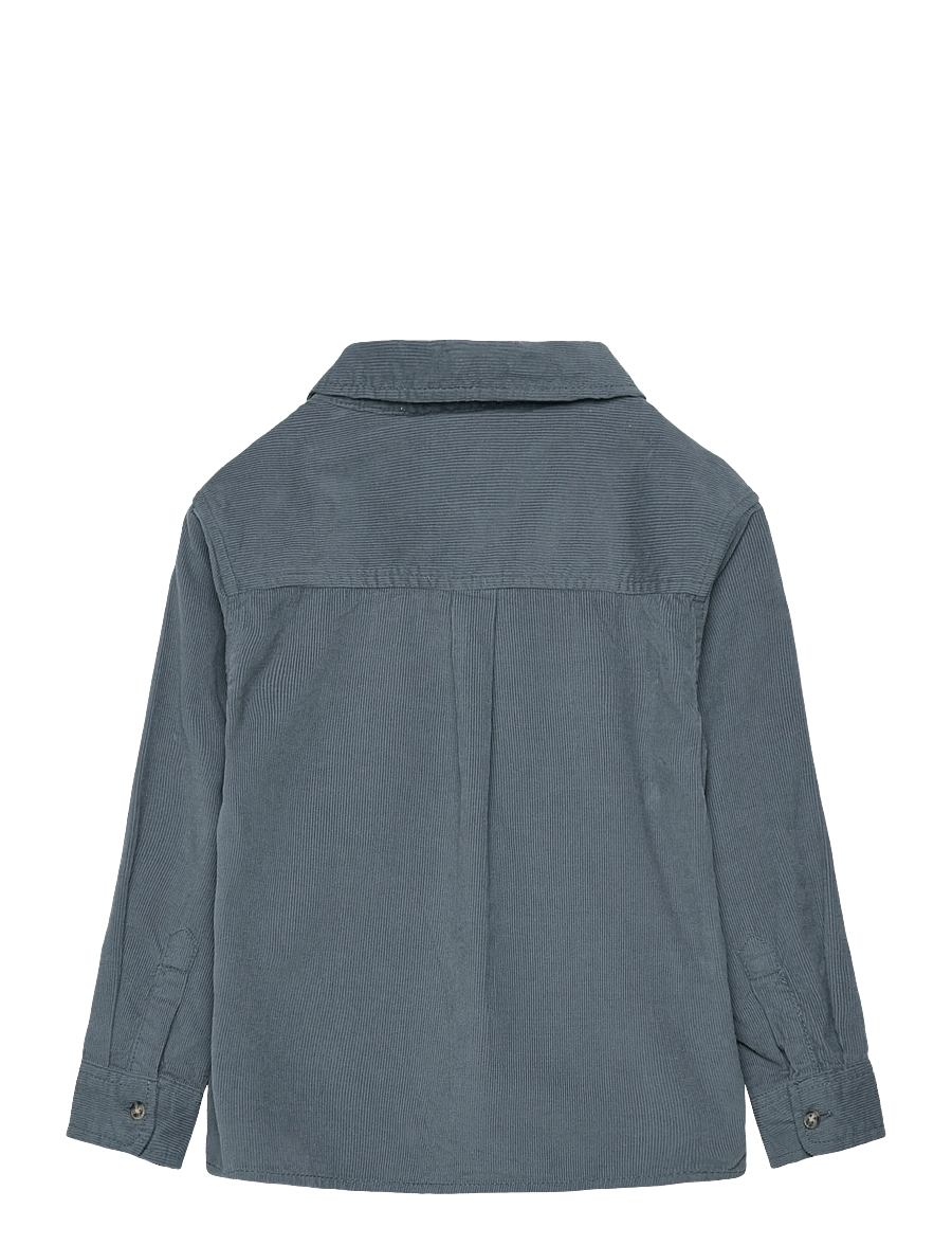 Mango - Corduroy cotton shirt - langærmede skjorter - turquoise - aqua - 1