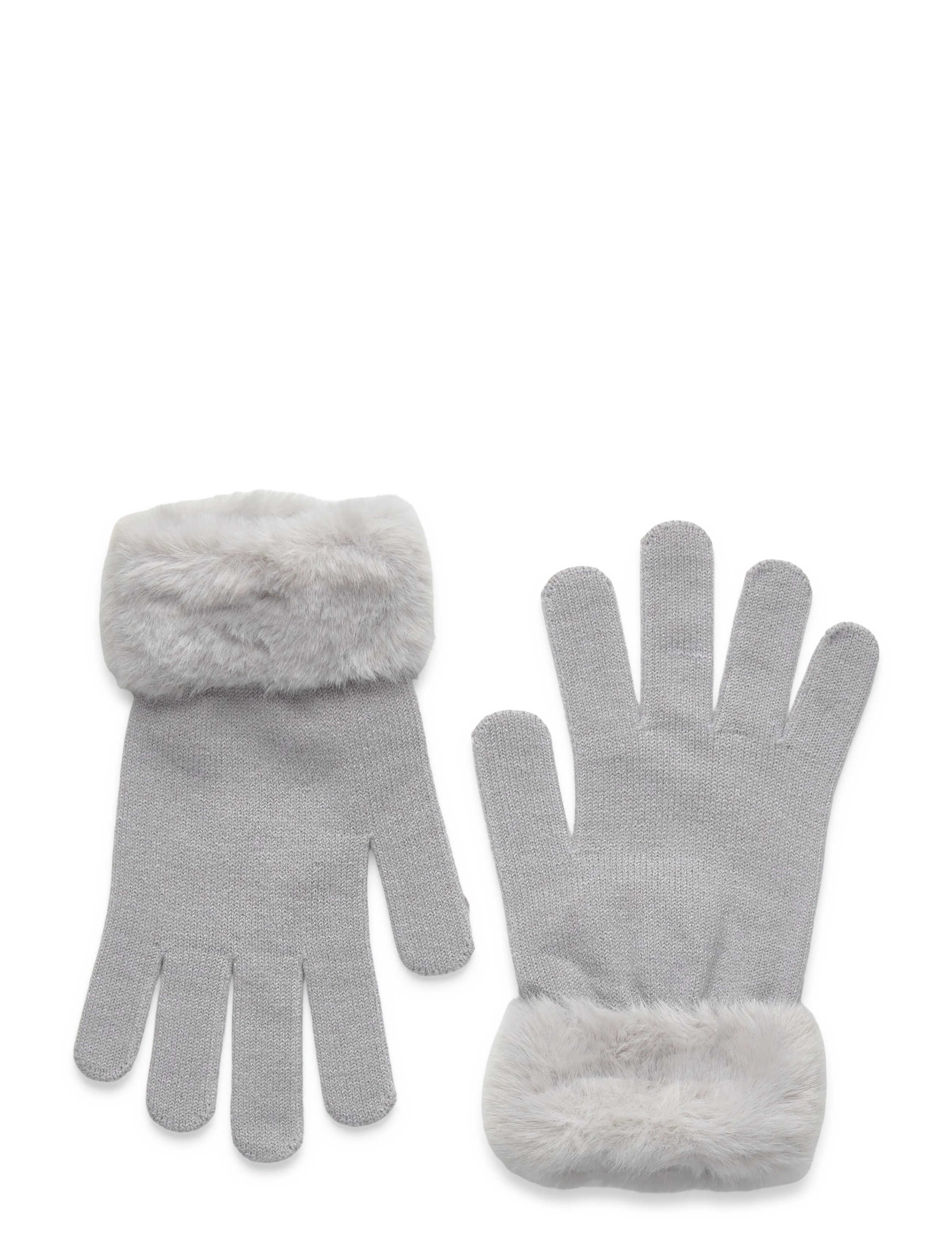 Mango Combined Hair Gloves, 6-9, Gloves & Mittens, Grau - Kinder